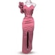 thumbnail image 2 of Vestido de graduación escote de corazón Palo de rosa Unitalla, 2 of 3