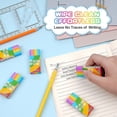 thumbnail image 2 of Juego de 10 borradores coloridos, borrador 2B, ideal para la escuela, el hogar y la oficina, regalo escolar., 2 of 3