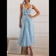thumbnail image 5 of Vestido Vaquero Maxi con Tirantes para Mujer, Sin Mangas, de Verano, Ajustado y con Cuello Halter. Azul XL, 5 of 9