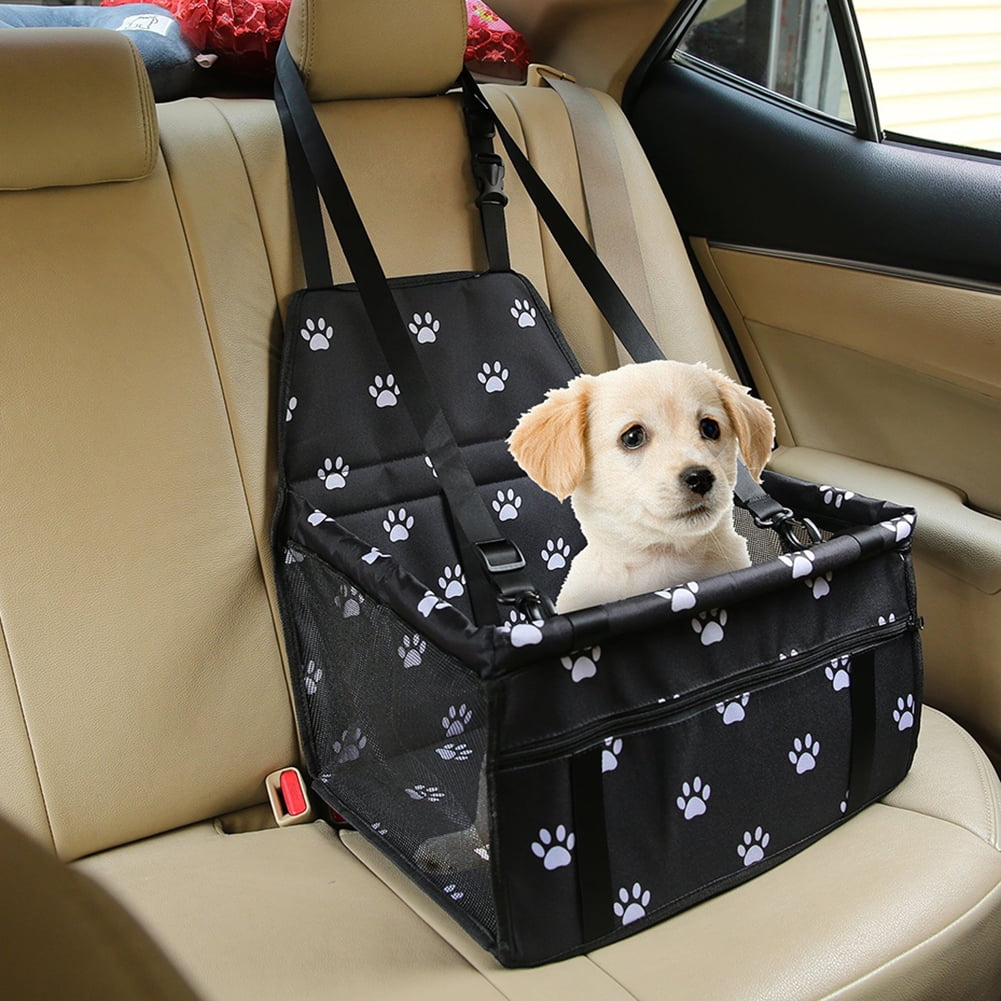 Flmtop Paw Waterproof Car Seat Protector Cover Pet Dog Carrier Mesh Anti Scratch Bag Black Black