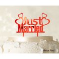 thumbnail image 1 of Couple Wedding Cake Topper Personalized Mirror Cake Topper Color Option Available 5-7 Inches Wide, 1 of 1
