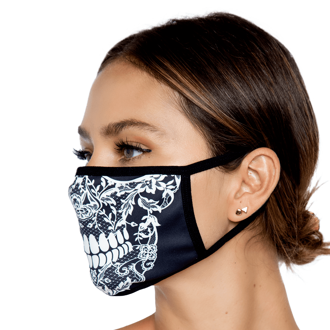 Leg Avenue Halloween's Lace Skull Print Face Mask