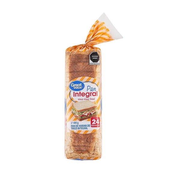 Pan integral Great Value 610 g