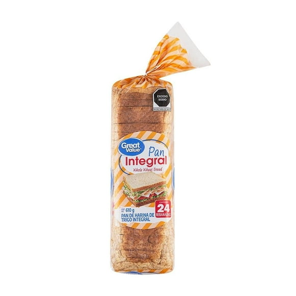 Pan integral Great Value 610 g