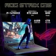 thumbnail image 3 of ASUS ROG Strix G16 16 Pouces QHD 240Hz Ordinateur Portable de Jeu, Intel i9-14900HX, NVIDIA GeForce RTX 4060, 64 Go DDR5, 4 To PCIe SSD, Clavier Rétroéclairé, Webcam 720P, Win 11, Gris Éclipse, Station d'Accueil 256 Go, 3 of 7