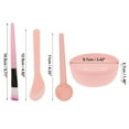 thumbnail image 4 of Unique Bargains 1 Set Lightweight Face Mask Mixing Bowl Set 4.92" Length Pink, 4 of 5