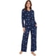 thumbnail image 1 of Conjunto de pijama Disney Stitch para mujer con parte superior suave y pantalones de pijama, color a, 1 of 6