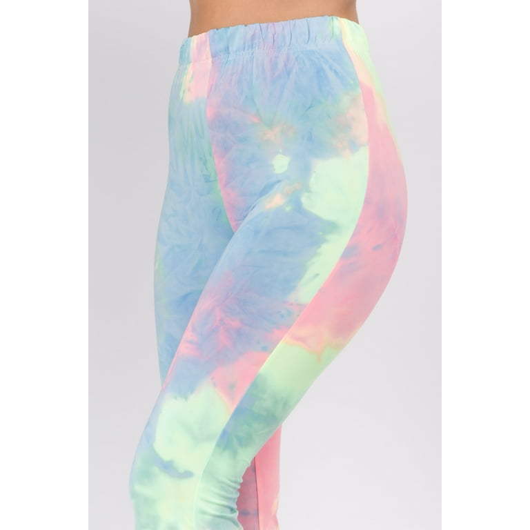 2Chique Boutique Women's High Waist Tie Dye Comfy Wide Leg