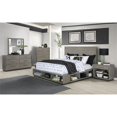 thumbnail image 2 of Maklaine Farmhouse Wood California King Storage Bed in Gray Oak, 2 of 2