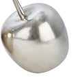 thumbnail image 2 of 12 Inch Aluminum Cherry Accent Decor with Branch and Leaf, Silver, 2 of 5