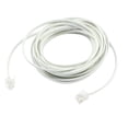 thumbnail image 1 of 5M 16.4Ft RJ11 Modular Telephone Phone Cables Wire White, 1 of 3