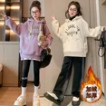 thumbnail image 2 of 2024 Sudaderas con capucha para niñas, suéteres con cordón estampados para niñas, ropa versátil con letras, camisetas deportivas para adolescentes y niñas, sudaderas, 2 of 5