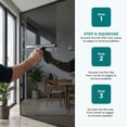 thumbnail image 3 of REGALWOVEN One Way Privacy Window Film for Home and Office - Heat Control and Static Cling Black Silver 39.4 x 23.6 Inch, 3 of 7