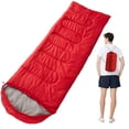 thumbnail image 2 of Saco Dormir Tipo Sobre Transpirable para Acampar Al Aire Libre Imprescindible para Dormir (rojo), 2 of 8