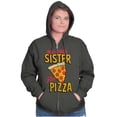 thumbnail image 4 of Will Trade Sister for Pizza Joke Zip Up Hoodie Men's Women's Brisco Brands S, 4 of 6