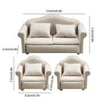 thumbnail image 4 of 1:12 Mini Dollhouse Furniture Sofa Simulation Miniature Living Room Chairs Kids, 4 of 5