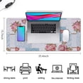 thumbnail image 5 of Long Mouse Pads for Desk,Pioneer Flower Floral Print Pattern Desk Mats on Top Of Desks, Desk Mouse Pad Extra Large with 3mm Non-Slip Base and Stitched Edge for Gaming,Office,Work,Home 35.4"x15.7", 5 of 6