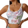 thumbnail image 1 of Balery Vintage Rose Sujetadores deportivos con espalda cruzada para mujer, acolchados, sin costuras, de alto impacto, ideales para yoga, gimnasio, entrenamiento y fitness.-XX-Large, 1 of 8