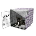 thumbnail image 5 of Hot Air Balloon Dog Crate Cover, Sky Transporation Vehicles in Purple Tones Repetitive Pattern, Easy to Use Pet Kennel Cover Small Dogs Puppies Kittens, 7 Sizes, Mauve Quartz and Lilac, by Ambesonne, 5 of 6