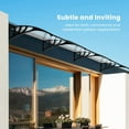 thumbnail image 6 of SPECSTAR Polycarbonate Window Door Awning Canopy Transparent with Black Bracket 40 Inch x 120 Inch, 6 of 7