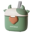 thumbnail image 4 of Bebamour Baby Formula Dispenser, BPA Free Portable Milk Powder and Candy Fruit Snack Storage Container with Scoop and Leveller for Travel, 450 ML，Green, 4 of 6
