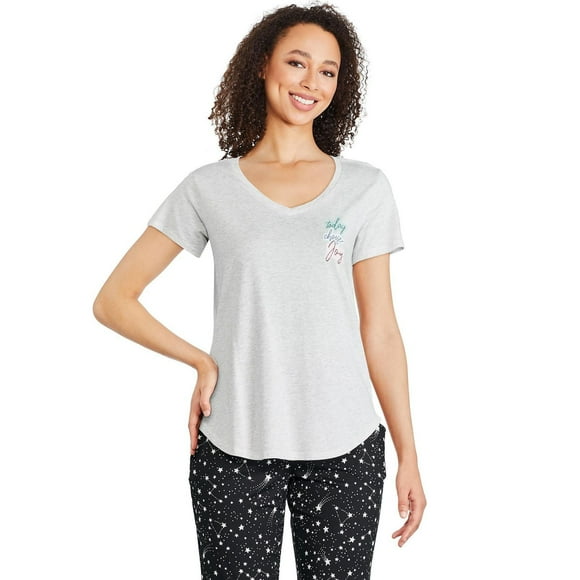 T-shirt de nuit avec encolure en V George pour femmes