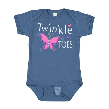 

Inktastic Twinkle Toes Pretty Butterfly Gift Baby Girl Bodysuit