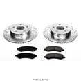 thumbnail image 1 of Power Stop Brake Kit K2163 1-Click Brake Kit; Carbon Fiber Ceramic Brake Pads; 13.23 Inch Silver Zinc Plated Cross-Drilled And Slotted Rotor; With Rotor/Brake Pad/Hardware, 1 of 4