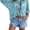 Blue 2, variant on Wrongduck Women Crochet Cover Up Top 2026 Upgrade Bohemian V Neck Long Sleeve Knit Blouse Lightweight Beach Layering Top Summer Casual Outfit