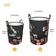 thumbnail image 5 of Haiem Butterfly with Fowers Laundry Basket, Laundry Hamper, Collapsible Laundry Baskets, Dirty Clothes Hamper, Waterproof with Handles for College Dorm, Family-Medium, 5 of 8