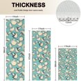 thumbnail image 4 of Beige Mushroom Sketch Teal Pattern Kitchen Rugs Sets Of 3,Kitchen Runner Rugs Non Skid Washable,Decorative Kitchen Floor Mats for Kitchen,Sink,Laundry,17"x30"+ 17"x47" + 17"x59", 4 of 6