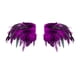thumbnail image 5 of Chal de plumas artificiales, chal gótico con capas de plumas para disfraz Violeta, 5 of 9