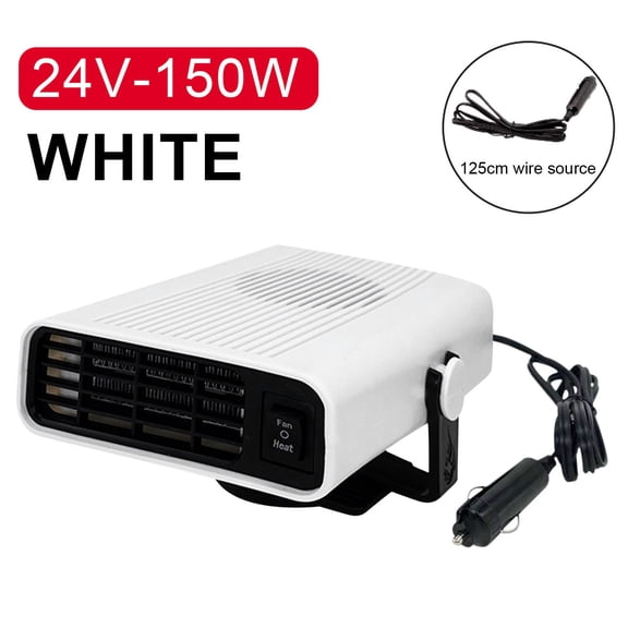CSSAD Space Heaters for Inside Car Heater Defroster Car Heater Car Fan Heater Fast Heating Demister 24V-150W