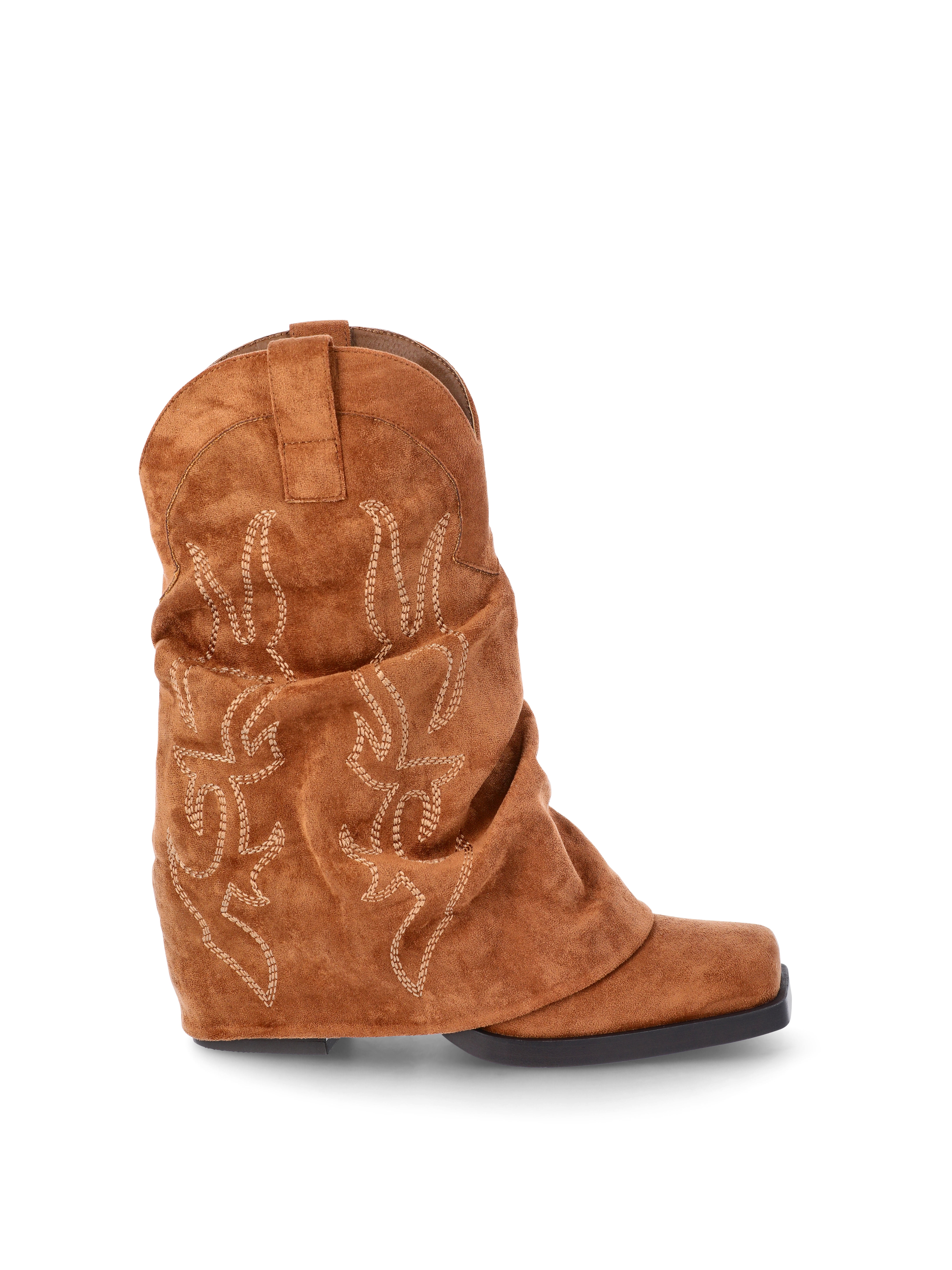 No Boundaries Women's Foldover Western Boots
