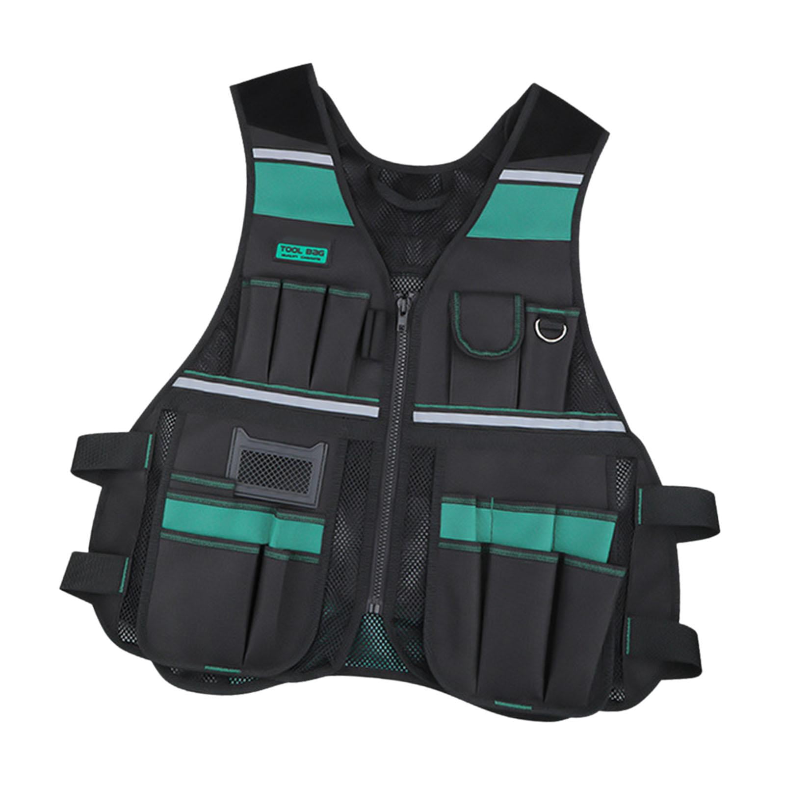 Gazechimp Electrician Tool Vest Waterproof Devices Vest s Tool Bag for Electrician