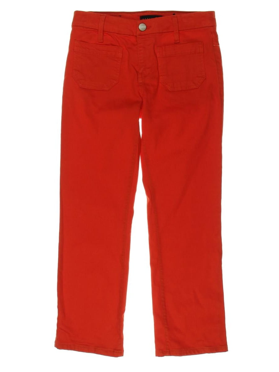 white denim bootcut jeans