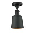 thumbnail image 1 of Innovations 1-LT Vintage LED Addison 5" Semi-Flush Mount - Matte Black - 517-1CH-BK-M9-LED, 1 of 1