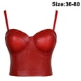 thumbnail image 1 of Bustier de cuero Corsé de mujer Sujetador superior Chaleco negro envuelto en el pecho WD.WDQZL Hogar, 1 of 2