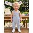 thumbnail image 5 of RUINIXCW Baby Half Birthday Jumpsuit Embroidered Square Neck Sleeveless Romper, 5 of 8
