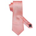 thumbnail image 4 of Solid Silk Mens Tie Hankerchief Cufflinks Set Smooth Plain Necktie For Male Wedding Business Party High Quality Gift, 4 of 5
