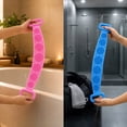 thumbnail image 6 of 23.6" Silicone Back Scrubber Brush for Shower,Dual Sided Bath Body Scrubber,Shower Brush Washer Extra Long with Handle,Back Applicator,Exfoliating Back Scrubbers for Use in Shower，Blue, 6 of 6