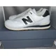 thumbnail image 2 of New Balance U574FBS White Grey All Leather Men's Athletic Sneakers Size 9 M, 2 of 6