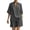 *Dark Gray, variant on VBVC Women's 2 Piece Cotton-Linen Outfit Set,Short Sleeve Top and Elastic Waist Shorts for Women,Ladies Lightweight V-Neck Loungewear with Pockets,Beige,S-3XL