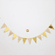 thumbnail image 4 of Bandera de onda con banderín dorado, suministros para fiestas de cumpleaños, decoración de ambiente, banderín dorado, plateado, rosa y azul, 4 of 6