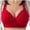 Red, variant on Daznico Comfortable Women's Wireless Bra for All Seasons with Back Support and Everyday Comfort