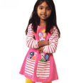 thumbnail image 3 of Falda infantil de otoño, vestido infantil de otoño, vestido de niña de manga larga con dibujos animados, 3 of 6