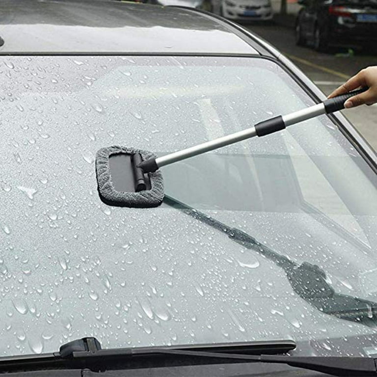 solacol Microfiber Car Window Cleaner with Handle Extendable