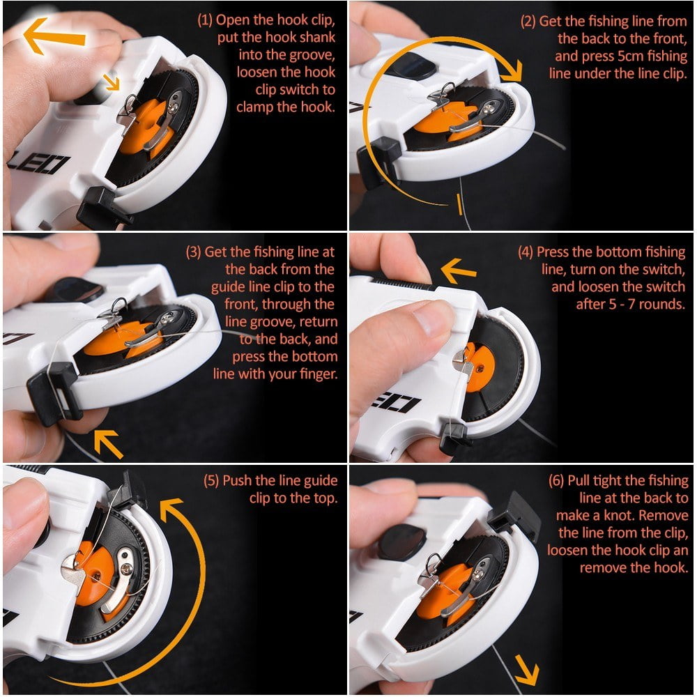 Electric Fishing Hook Tying Machine Fast Knot Tying Tool