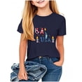 thumbnail image 2 of MKOSPLRT Red White and Blue Shirts for Toddler Short Sleeve Crwe Neck 4th of July Tshirts Funny USA Letter Graphic Tees for 2-13 Yeras, 2 of 4