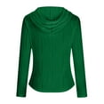 thumbnail image 4 of LOVZFMLL Vestes pour Femmes Veste Décontractée à Manches Longues et Col en V avec Capuche Zippée, 4 of 6